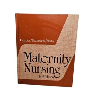 Vintage 1980 J.B Lippincott Company Maternity Nursing 14th Edition Hardback Book